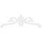 Ekena Millwork Pitch Florence Architectural Grade PVC Gable Pediment, 60"W x 22 1/2"H x 1"P (9/12) GPP060X023X100FLO - alternate 5